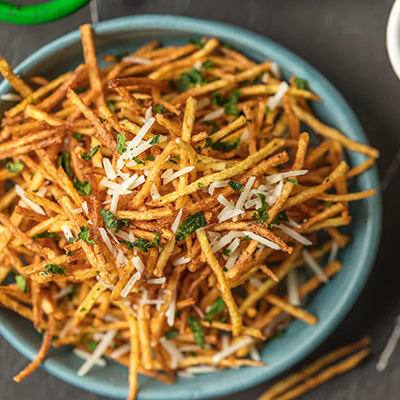 A Full Plate of Shoestring Fries